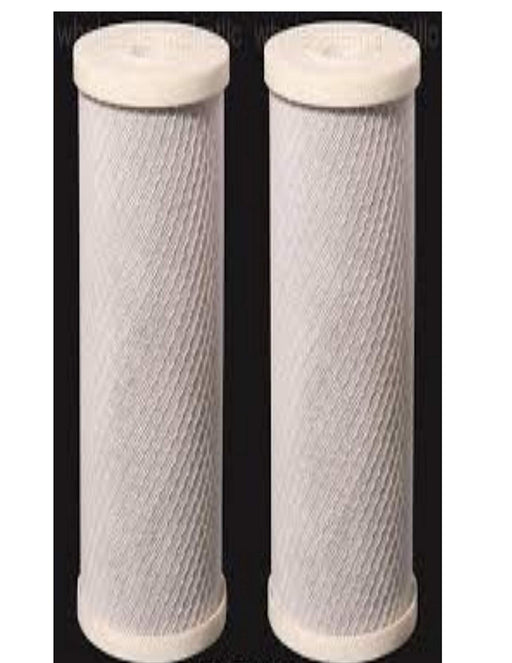 2-pack carbon block filter cartridges, 10 micron, 20 x 4-5/8 inches, compatible with EPM-20BB