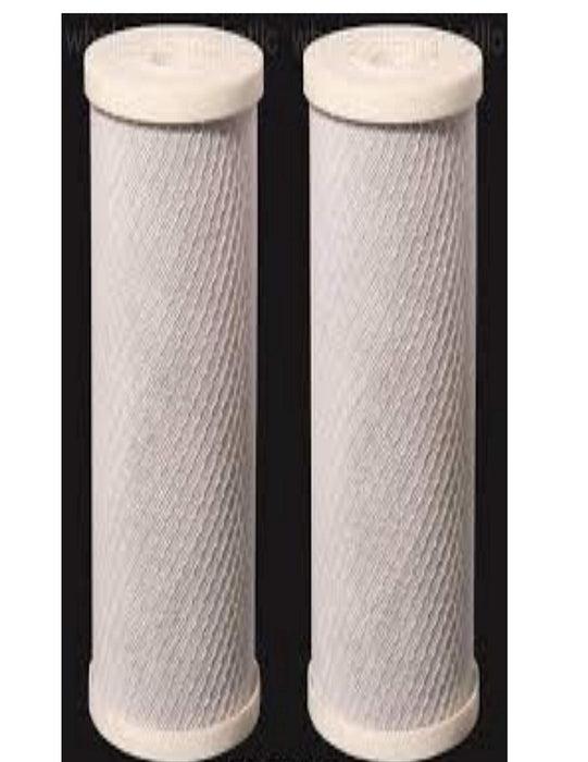 2-pack carbon block filter cartridges, 10 micron, 20 x 4-5/8 inches, compatible with EPM-20BB