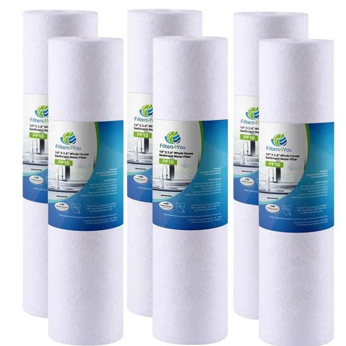 CFS – Sediment Replacement Water Filter Cartridges Compatible with GE GXWH01C, GXRV10ABL, GX1S01C, GXSV10C, GXSL03C, GX1S15C, FXWTC, FXUSC, FXWPC & FXWSC Models – 2.5" x 10" – 5 Micron