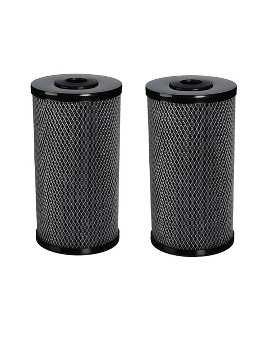 2-pack carbon water filter cartridges, 9-3/4 x 4-1/2 inches, compatible with Pentek NCP-BB models