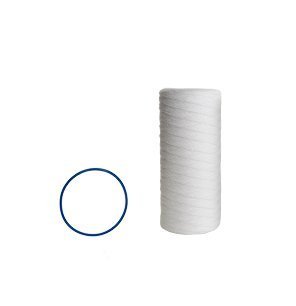 Sediment water filter cartridge with O-ring, 5 micron, compatible with 10-inch Pelican Water PC-100 EZ models