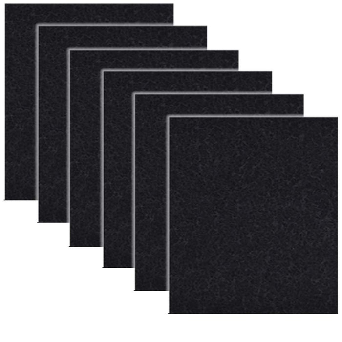 CFS Activated Carbon Filter Pads – 6 Pack – 6.5" x 6" – for Hooded Cat Litter Boxes