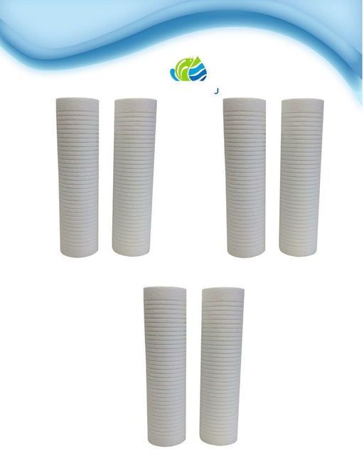 (6 Pack) Compatible with Aqua-Pure AP110 SGC-25-1005 Sediment Filter Cartridge, 5 µm