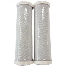 2-pack carbon whole house water filter cartridges, 0.5 micron, white, compatible with RIF-5 models