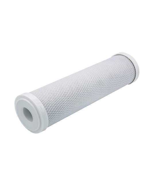 Activated carbon water filter cartridge, 5 micron, 2.6 x 9.8 inches, for 10-inch whole house systems