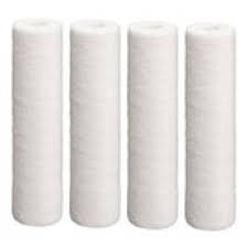 4-pack polypropylene sediment depth filter cartridges, 5 micron, 9.875 inches, compatible with Neo-Pure MB-25098-05