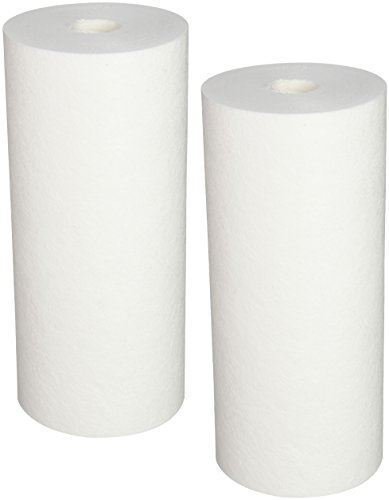 2-pack whole house Big Blue sediment water filter cartridges, 5 micron, 10 x 4.5 inches