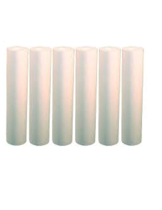 6-pack polypropylene sediment filter cartridges, 5 micron, 10 inch universal, compatible with Purenex NT-1 models