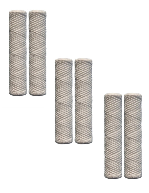 6-pack whole house sediment filter cartridges, white, compatible with W30W models
