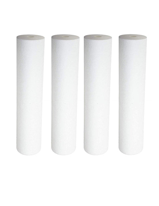 4-pack sediment water filter cartridges, 5 micron, white, compatible with WHKF-GD05, FXWTC, AP110, and KW2510G models