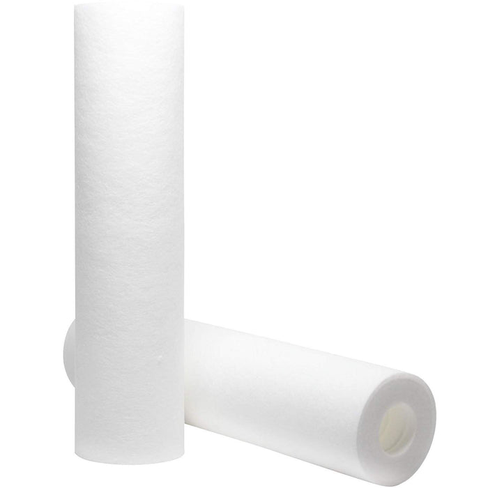 2-pack polypropylene sediment filter cartridges, 10 inch, 5 micron, compatible with AP101T whole house filters