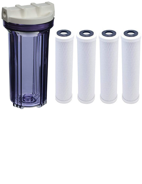 Replacement filter housing, compatible with Flow Pure RV water filter housing models
