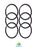 6-pack of replacement gaskets, compatible with Aqua-Pure AP801 and AP802 housings