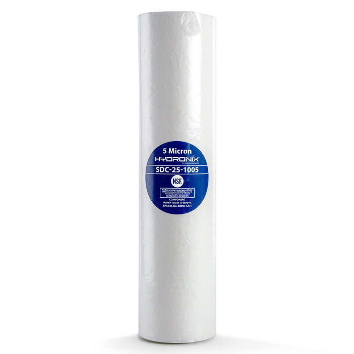 CFS Sediment Water Filter Cartridge – 2.5" x 10" – 5 Micron – Whole House & Reverse Osmosis – Fits SDC-25-1005