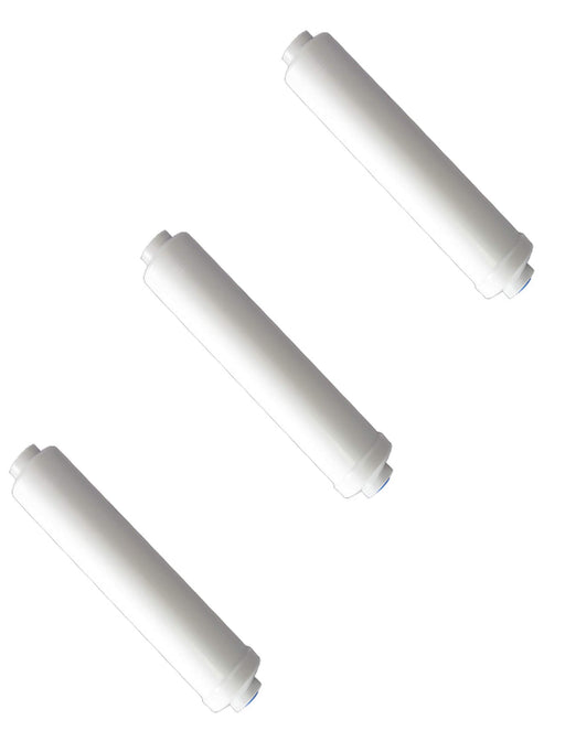 3-pack GAC carbon inline water filter cartridges, whole house replacement
