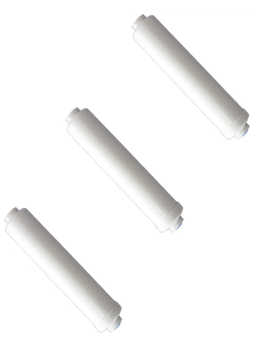 3-pack GAC carbon inline water filter cartridges, whole house replacement
