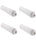 4-pack RO post-polishing inline coconut GAC water filters for fridge and ice maker, model ICF-10, 2000-gallon capacity, 1/4 inch NPT