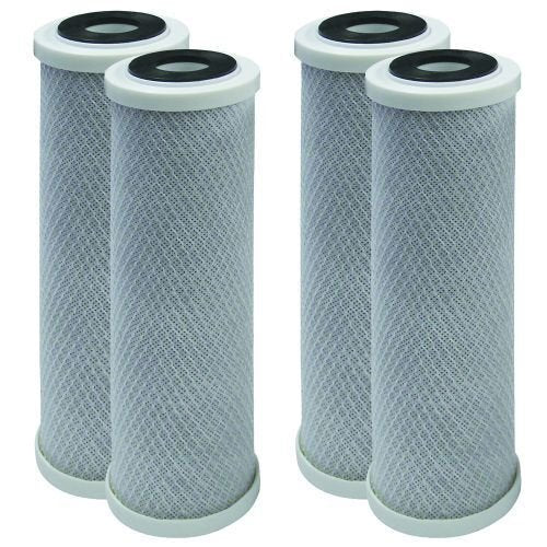4-pack undersink water filter replacement cartridges, compatible with Whirlpool WHKF-DB1