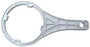Durable plastic water filter housing wrench for RO and under-sink systems, compatible with Watts WR-100 housings
