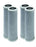 4-pack carbon block water filter cartridges, 5 micron, compatible with Pentek CFB-PB10 models