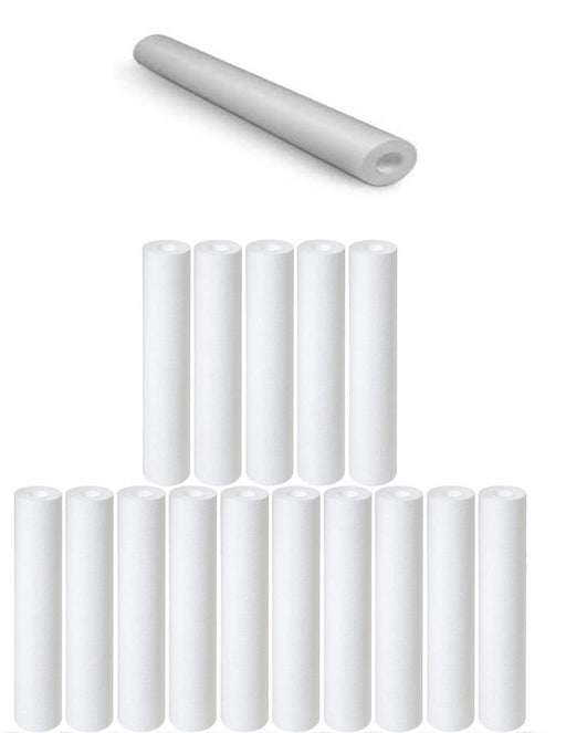 16-pack polypropylene sediment water filter cartridges, 5 micron, 10 inches, compatible with GXWH04F models