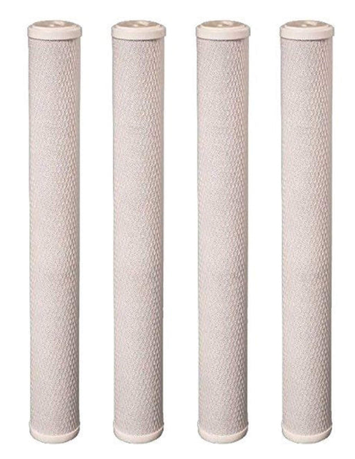 4-pack carbon block water filter cartridges, 5 micron, 20 x 2.5 inches, compatible with C1-20 models