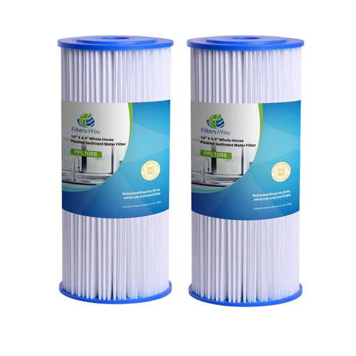 2-pack heavy-duty whole house water filter cartridges, 50 micron, compatible with R50-BBSA models