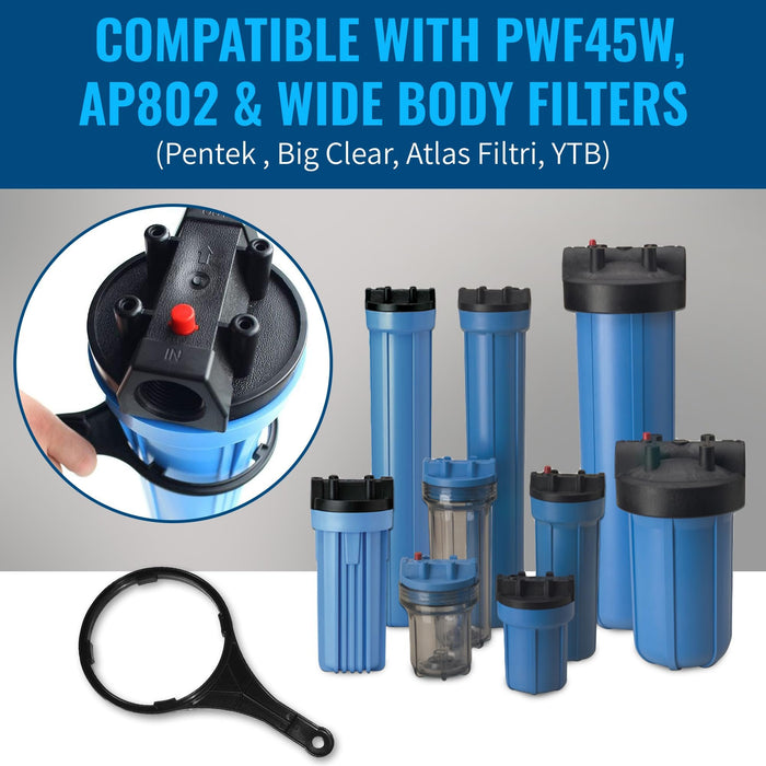 CFS - 1 Pack Water Filter Housing Wrench Compatible with PWF45W, AP802 & Wide Body Filters – Durable Spanner Tool for RO Systems & Under Sink Filters