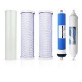 5-pack replacement water filter cartridges, compatible with MAX-ES50 50 GPD water systems