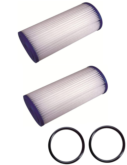 2-pack whole-house replacement water filter cartridges and O-ring, 5 micron, 10 x 4.5 inches, compatible with CP5-BB models