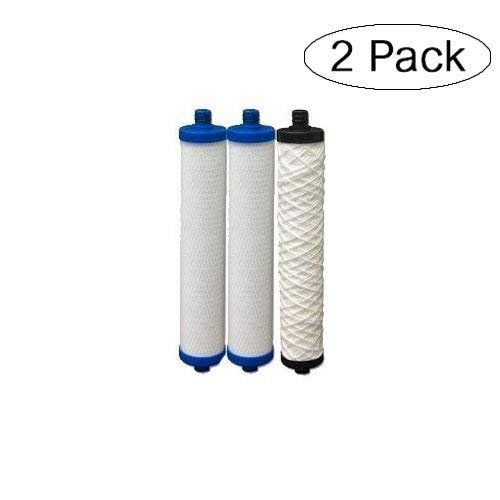 Replacement reverse osmosis water filter cartridge set, 2-pack, compatible with Hydrotech 41400008/41400009