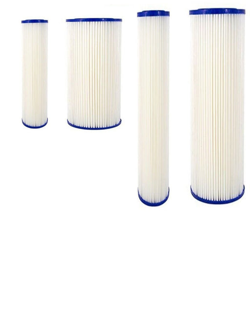 Whole house Big Blue pleated sediment water filter cartridge for RO systems