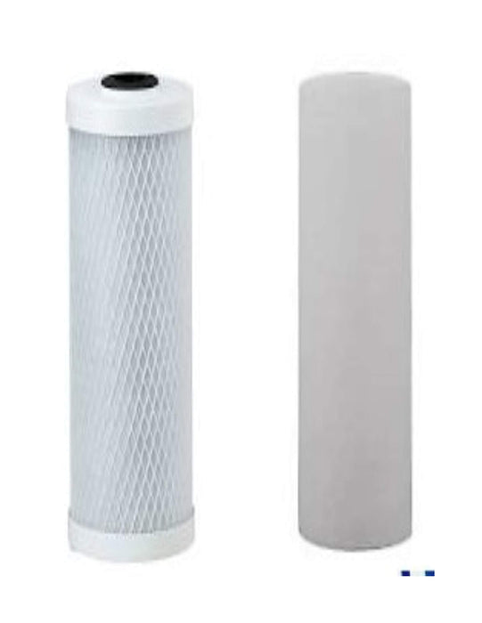 2-pack PP and carbon block (CTO) water filter cartridges compatible with 560088, WP2-LCV, and 415 RO models