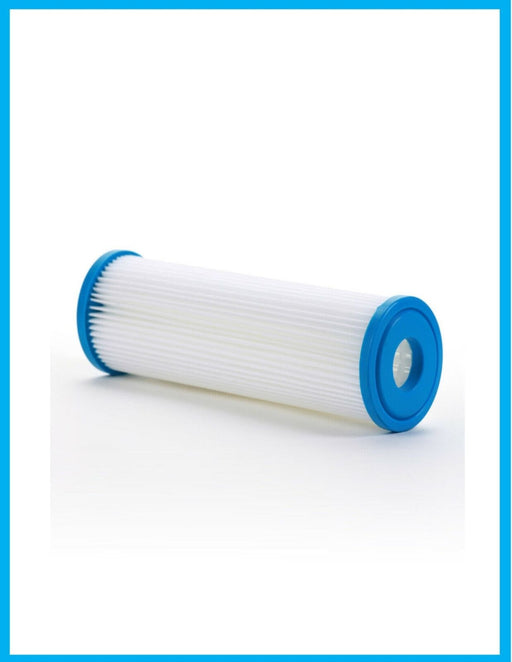Pleated sediment water filter, 20 micron, 10 x 2.5 inches, compatible with Pentek S1 models
