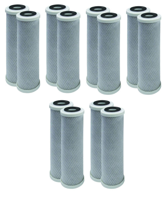 12-pack carbon block filter cartridges, compatible with Rainsoft UF-50 and UF-50T
