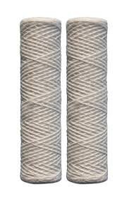 2-pack polyester string-wound sediment water filter cartridges, 5 micron, 10 x 2.5 inches, compatible with GWT-PE-10P-5 models