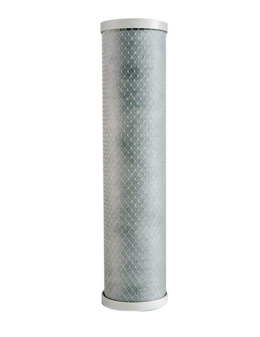 Carbon block filter cartridge, 10 micron, 4.5-inch OD x 20-inch length, compatible with CB-45-2010
