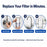 CFS Sediment Water Filter – 4 Pack – 5 Micron – 9.5" x 2.5" – Fits Watts Premier 500145