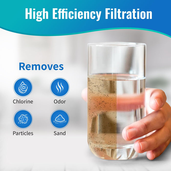 CFS – 10” Activated Carbon Water Filter Cartridge Compatible with 202000 Models – Remove Bad Taste and Odor – Whole House Replacement Filter Cartridge – 5 Micron