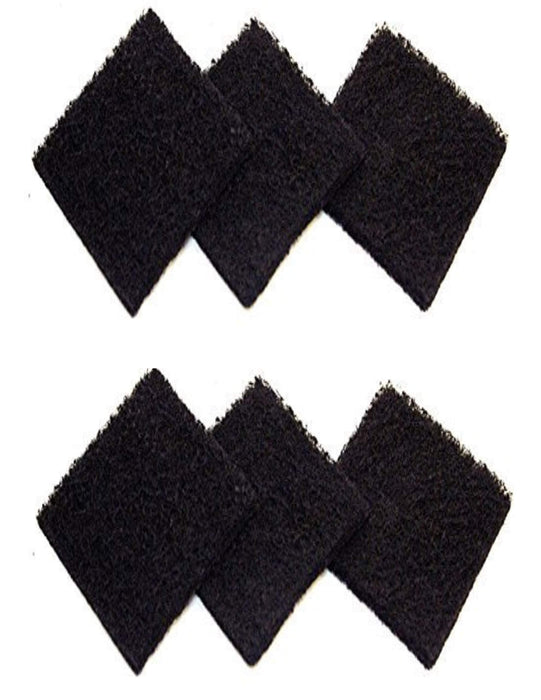 CFS Compost Caddy Carbon Filters – 6 Pack – 3" x 3" – Fits ECO 2000