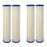 4-pack pleated sub-micron (0.35) post-filter cartridges for whole house water filter systems, white