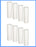 CFS Polypropylene Sediment Filter Cartridges – 8 Pack – 5 Micron – 10" – Fits GE GXWH04F