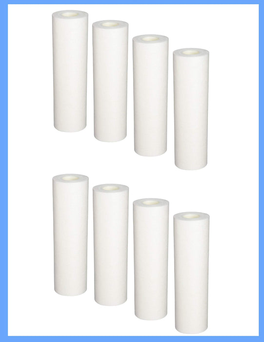 CFS Polypropylene Sediment Filter Cartridges – 8 Pack – 5 Micron – 10" – Fits GE GXWH04F