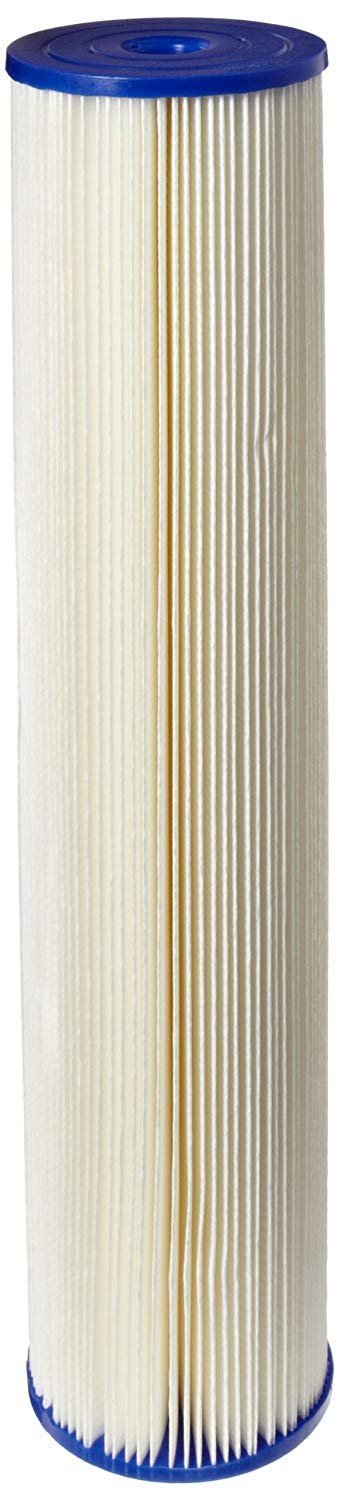 Pleated cellulose polyester filter cartridge, 20 x 4.5 inches, compatible with ECP50-20BB