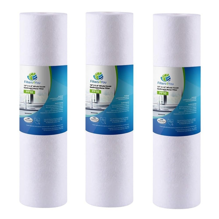 CFS – Sediment Replacement Water Filter Cartridges Compatible with GE GXWH01C, GXRV10ABL, GX1S01C, GXSV10C, GXSL03C, GX1S15C, FXWTC, FXUSC, FXWPC & FXWSC Models – 2.5" x 10" – 5 Micron