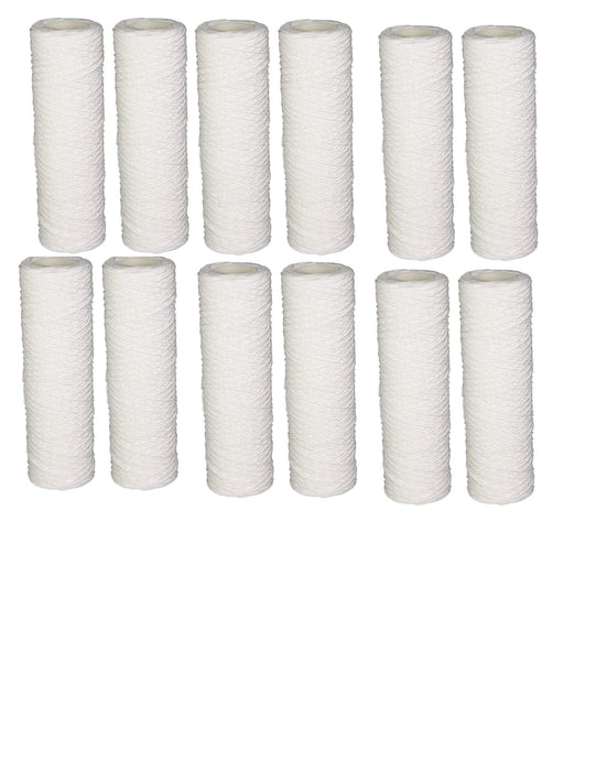 Compatible for WFPFC4002, Universal Whole House String Wound Filtration Kit Pack of 4 by CFS