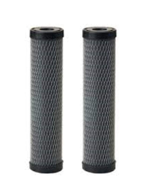 2-pack carbon-impregnated water filter cartridges, 9.75 x 2.5 inches, compatible with Pentek NCP-10 whole house filters