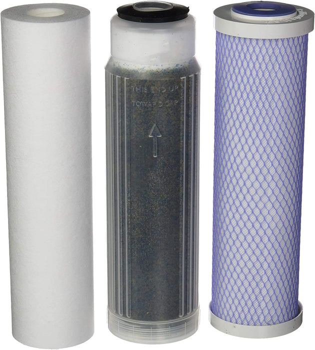 CFS RO/DI Replacement Filter Kit – 3 Pack – Sediment, Carbon Block & DI Cartridges