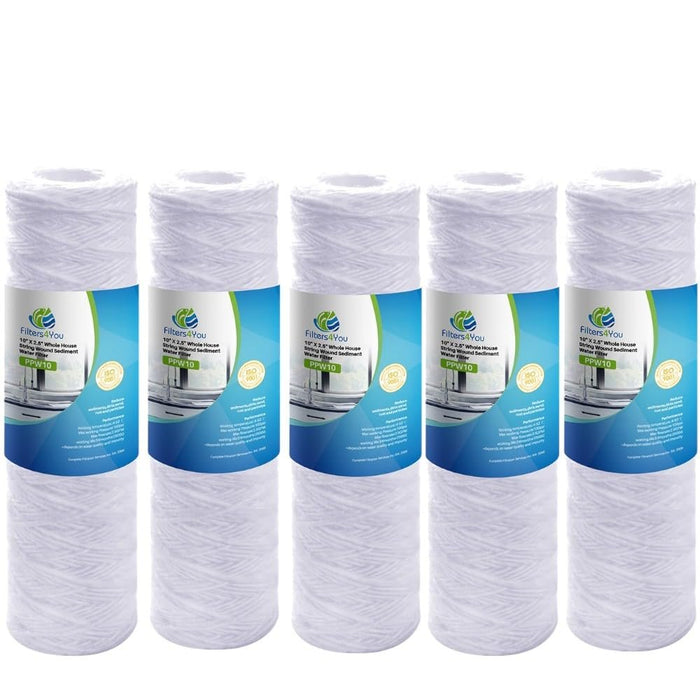 5-pack sediment filter cartridges, 5 micron, compatible with Campbell 1SS-30