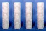 4-pack whole house water filter cartridges, compatible with 0.5 micron sediment filter models, white